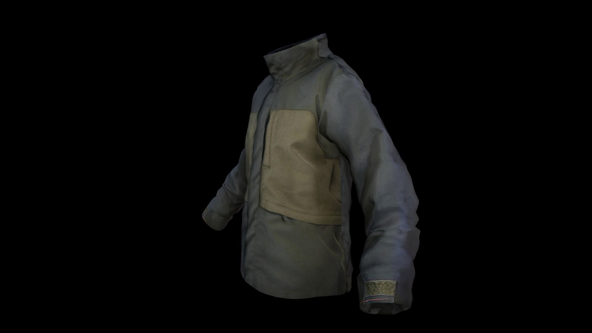 jacket Low-poly 3D model_4
