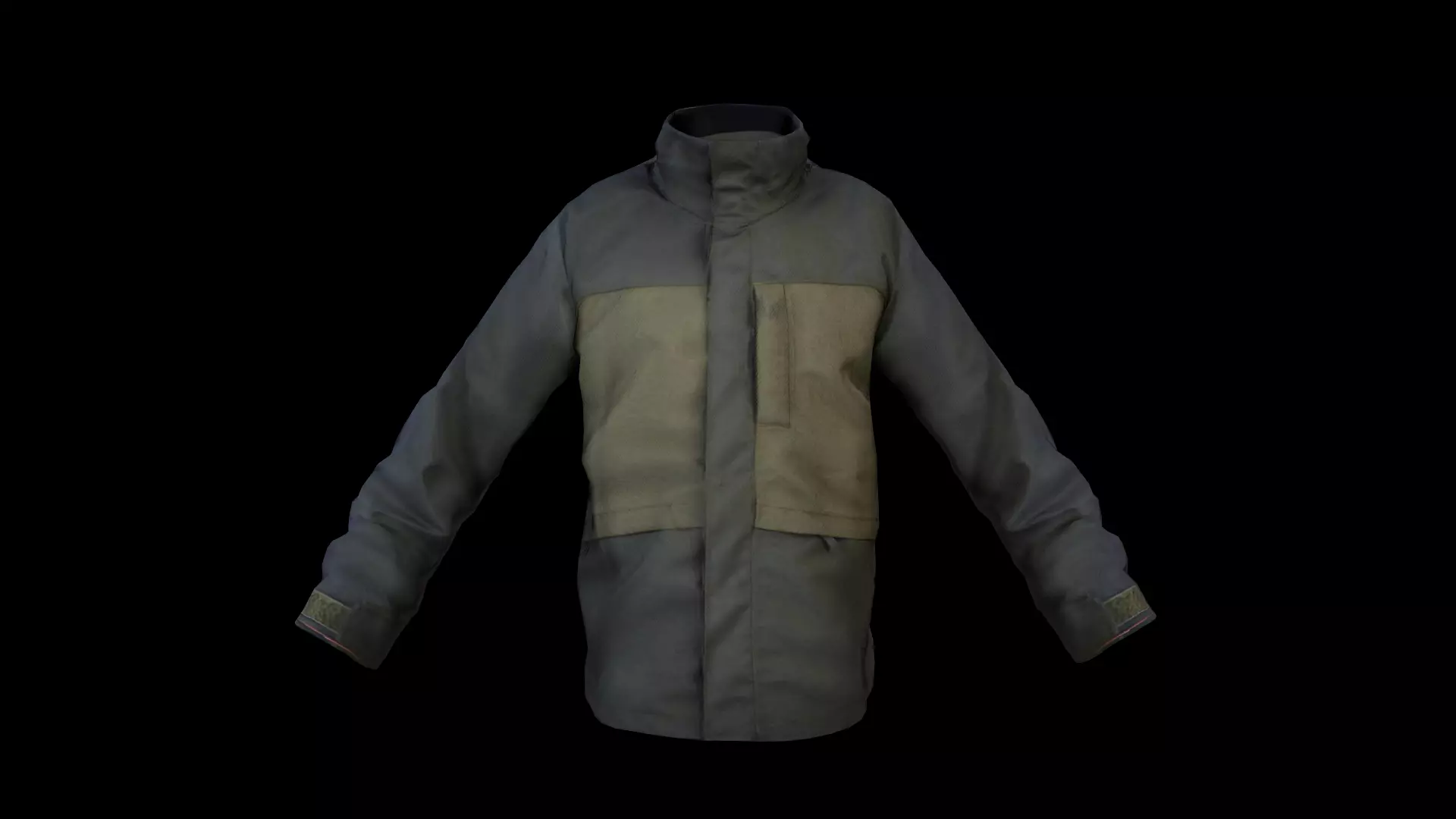 jacket Low-poly 3D model_0