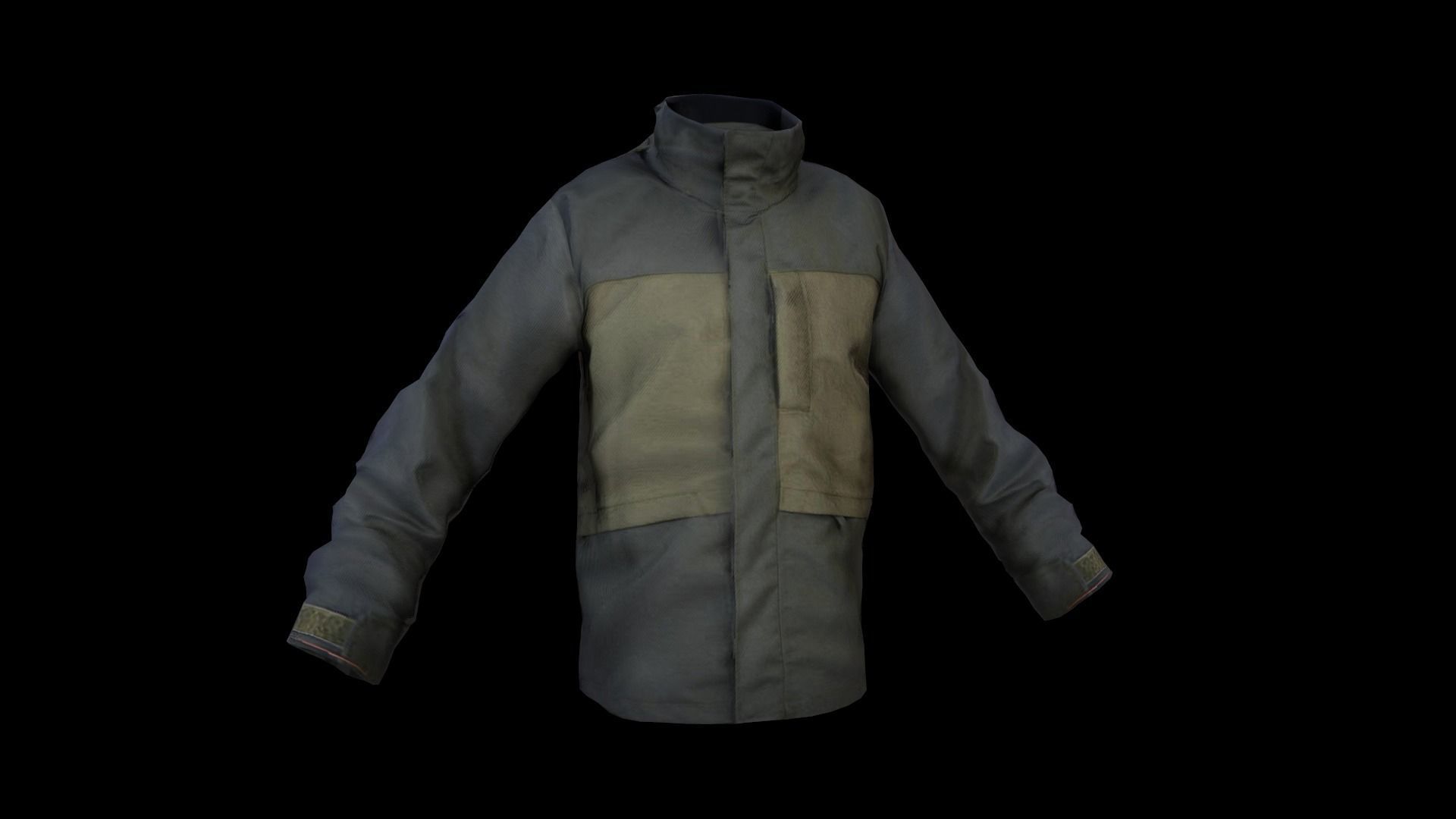 jacket Low-poly 3D model_12