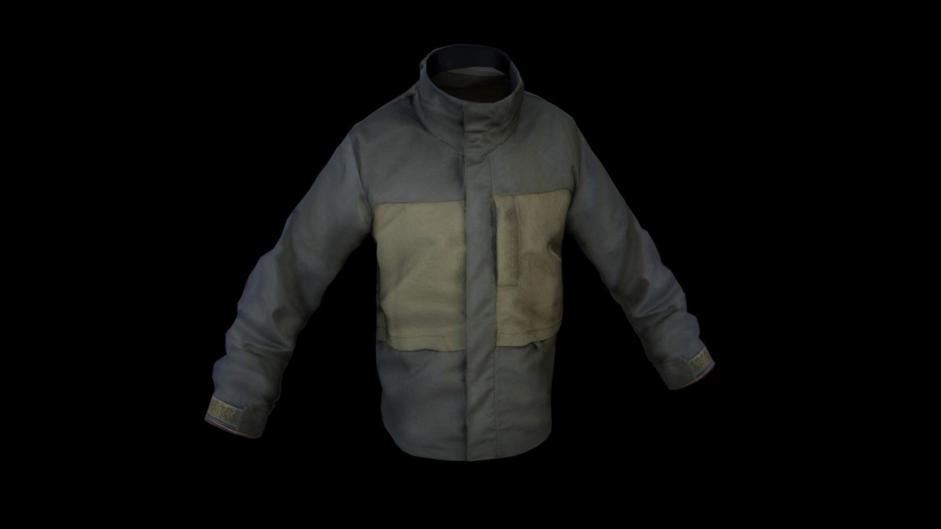 jacket Low-poly 3D model_13