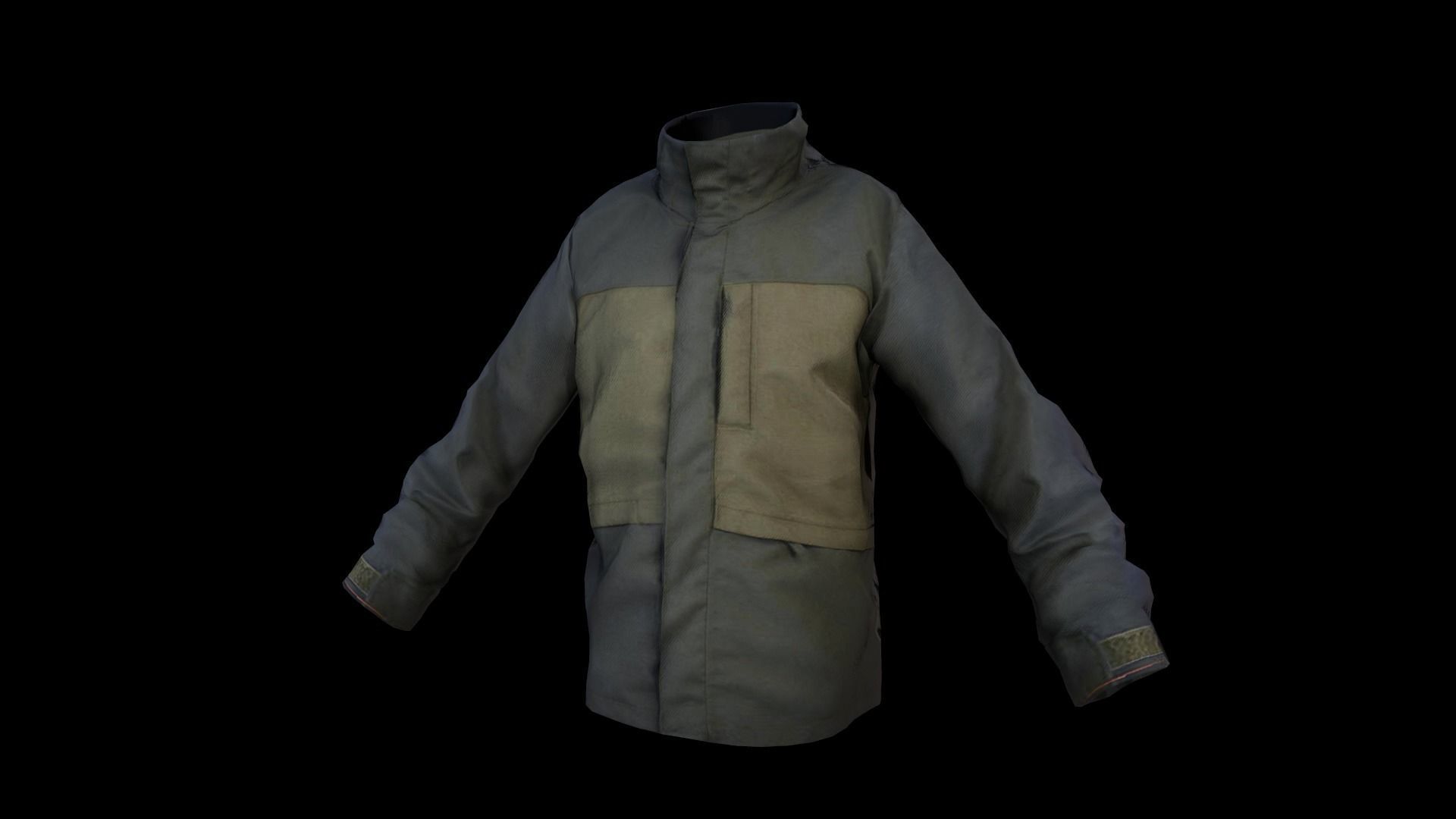 jacket Low-poly 3D model_2