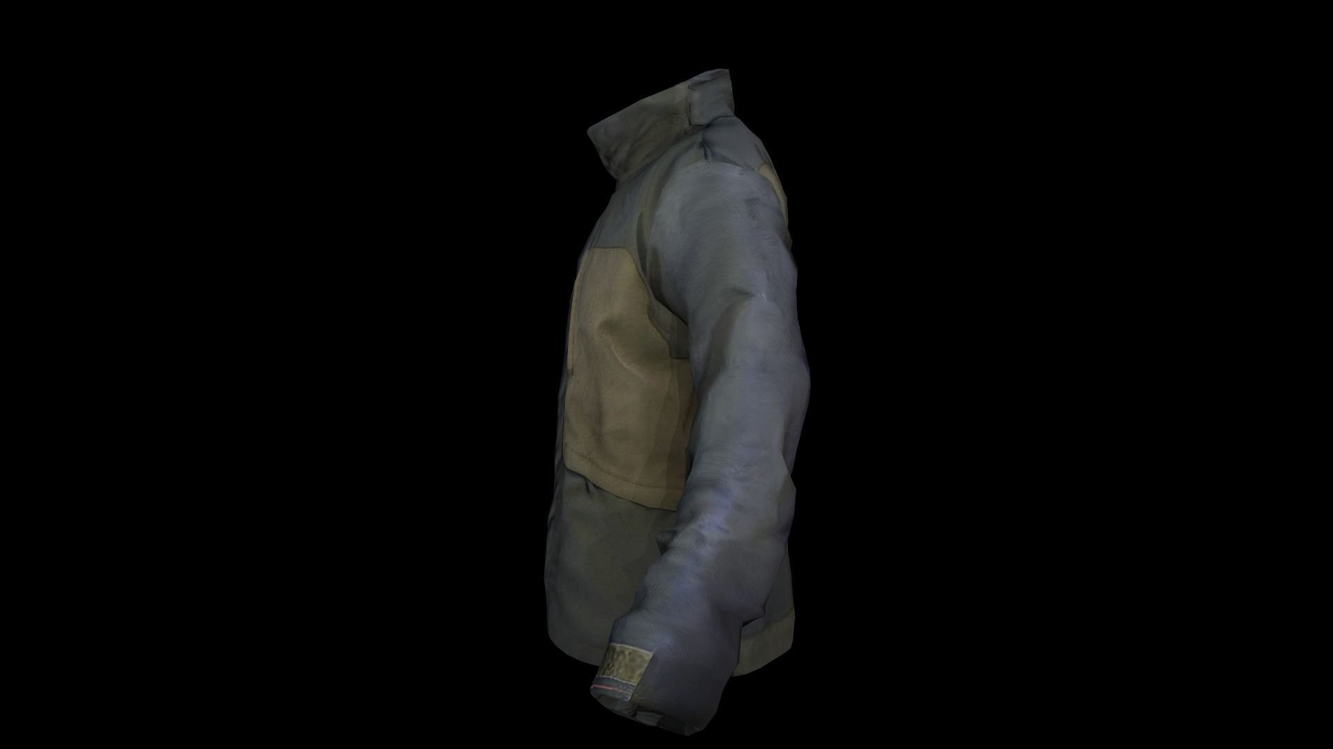 jacket Low-poly 3D model_5