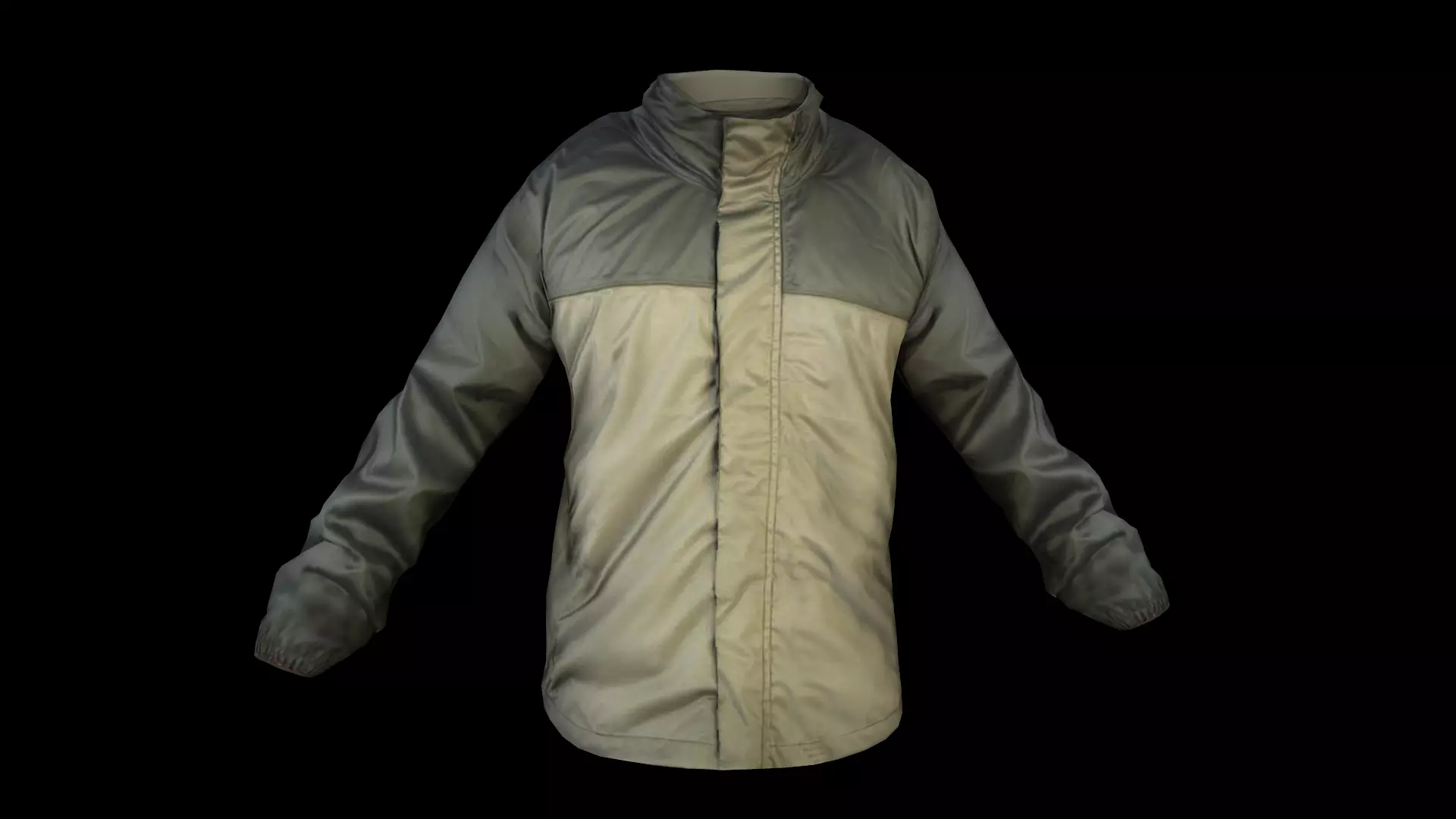 jacket camouflage Low-poly 3D model_0