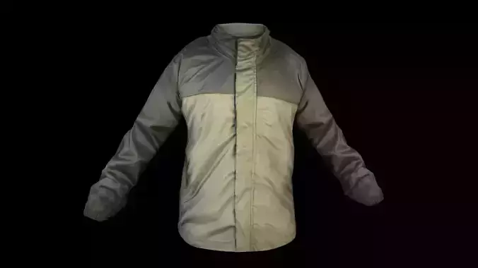 jacket camouflage Low-poly 3D model