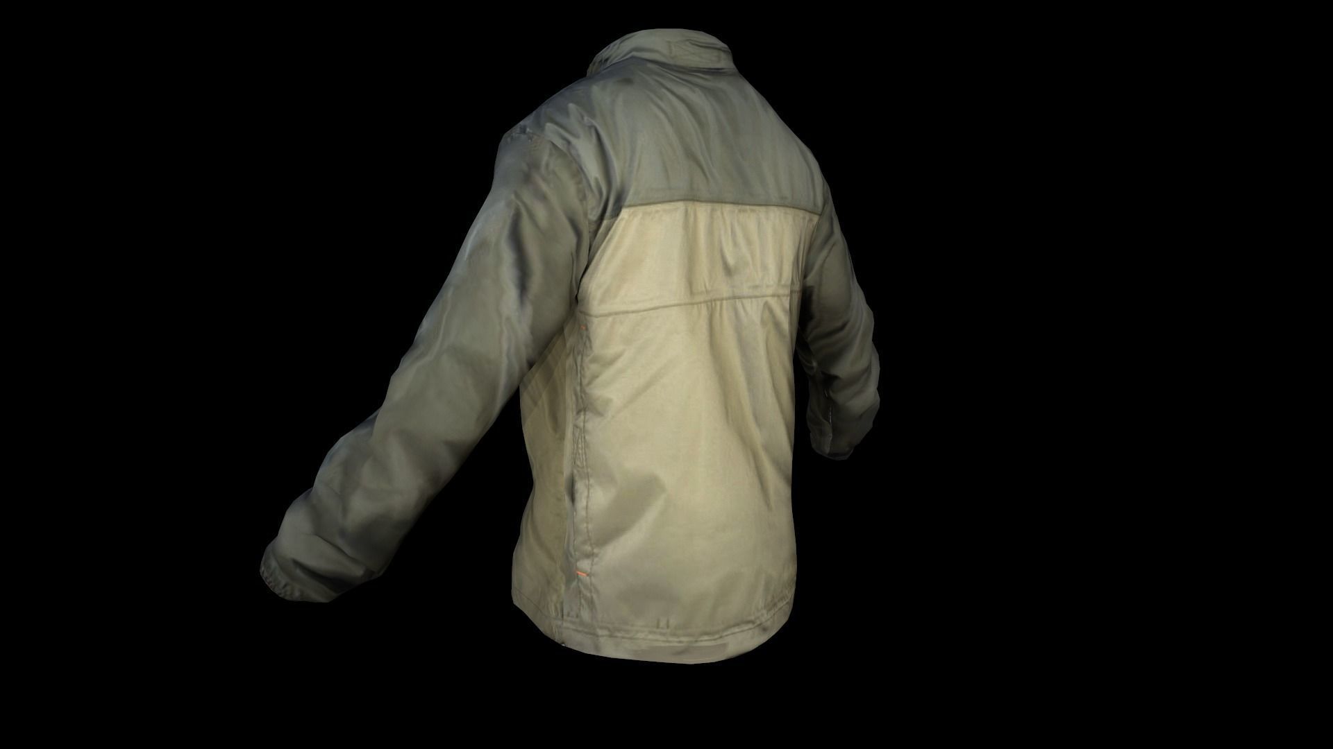 jacket camouflage Low-poly 3D model_5