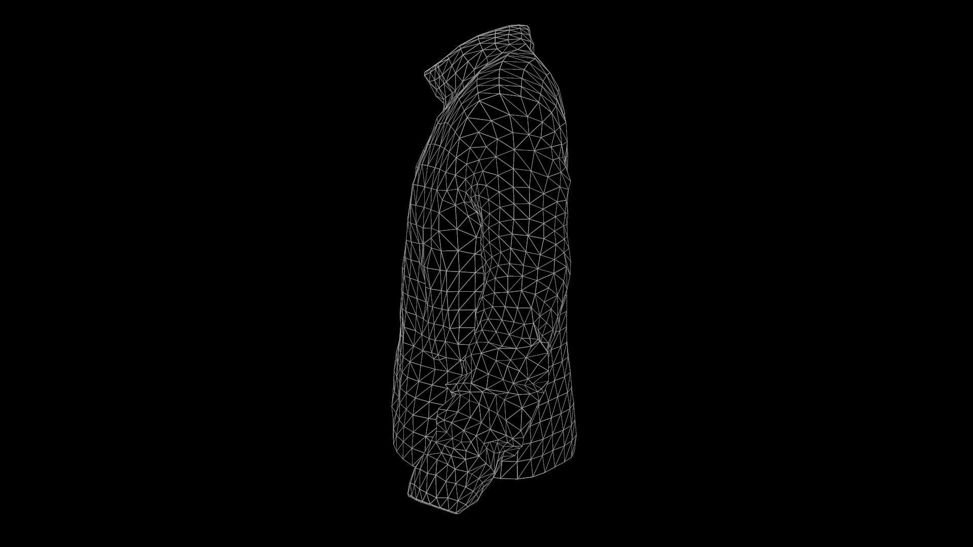 jacket camouflage Low-poly 3D model_13