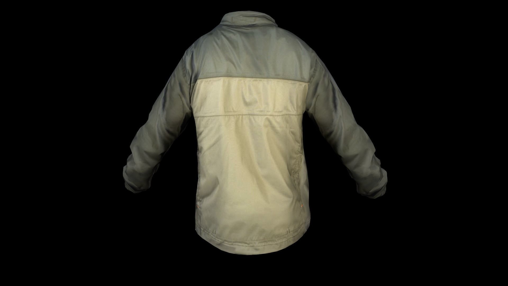 jacket camouflage Low-poly 3D model_6