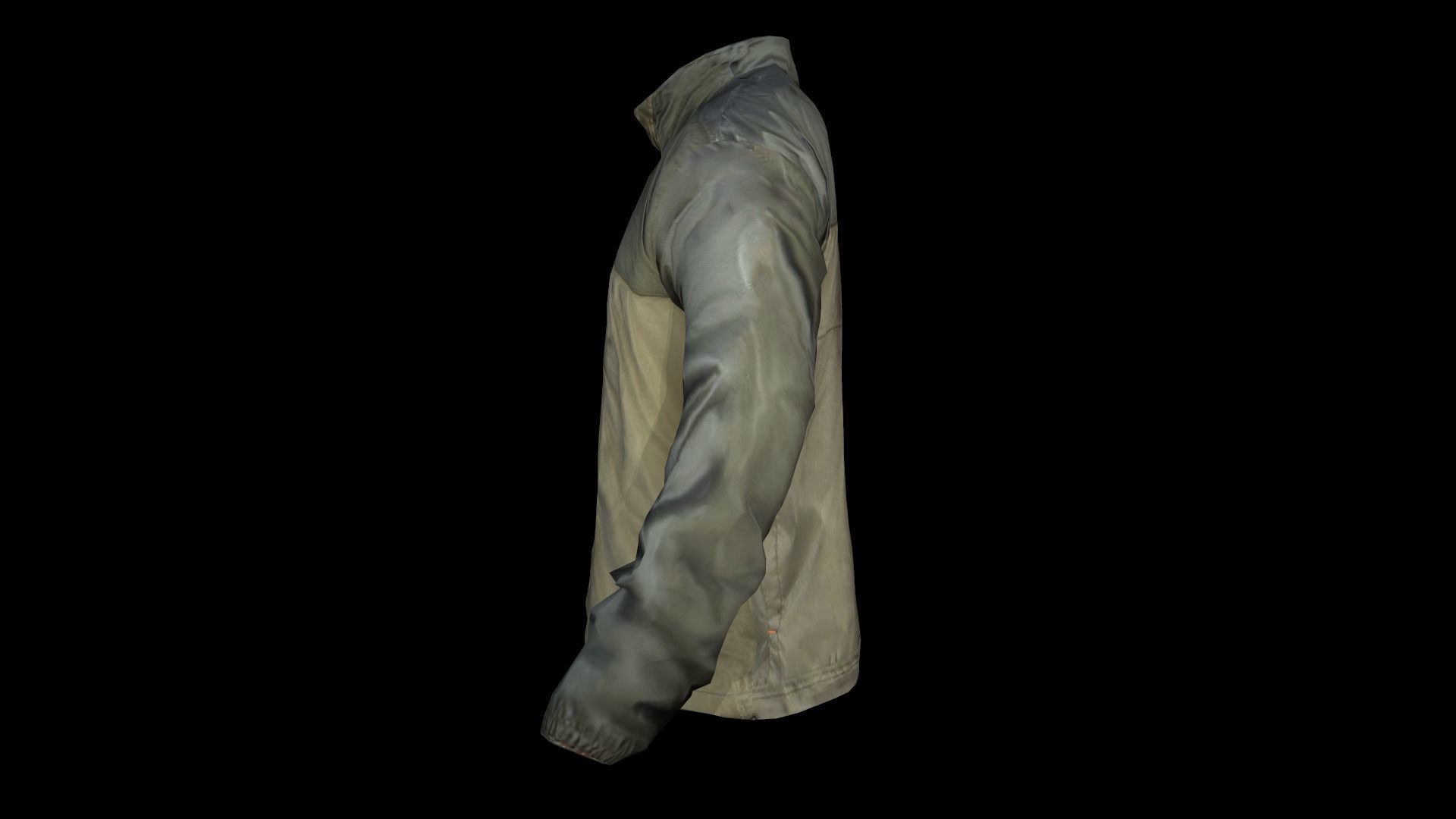 jacket camouflage Low-poly 3D model_4