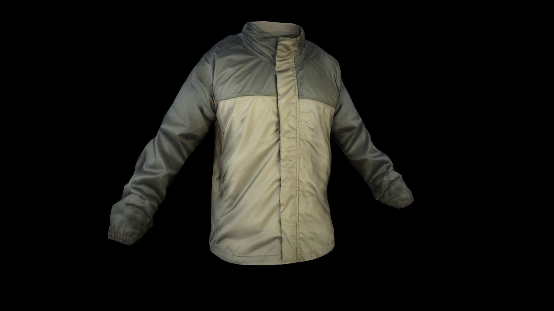 jacket camouflage Low-poly 3D model_11