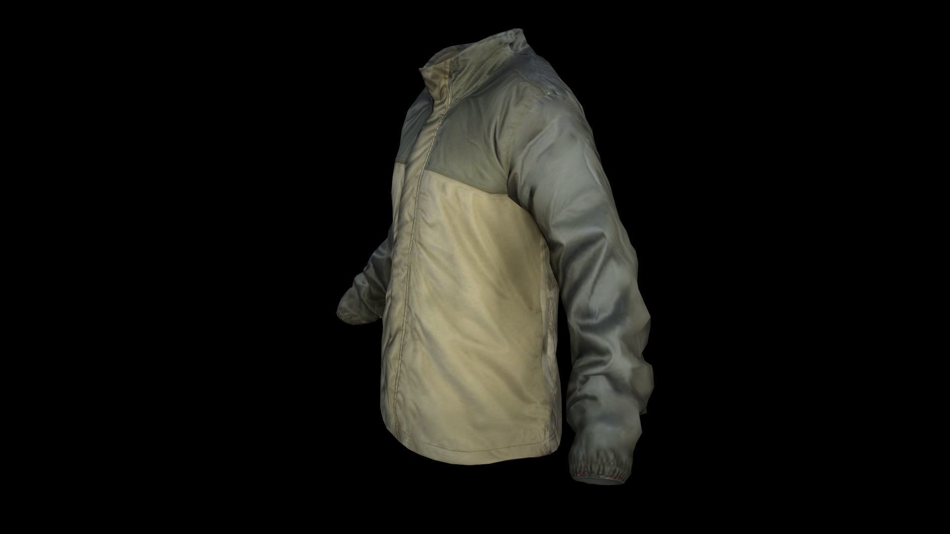 jacket camouflage Low-poly 3D model_3