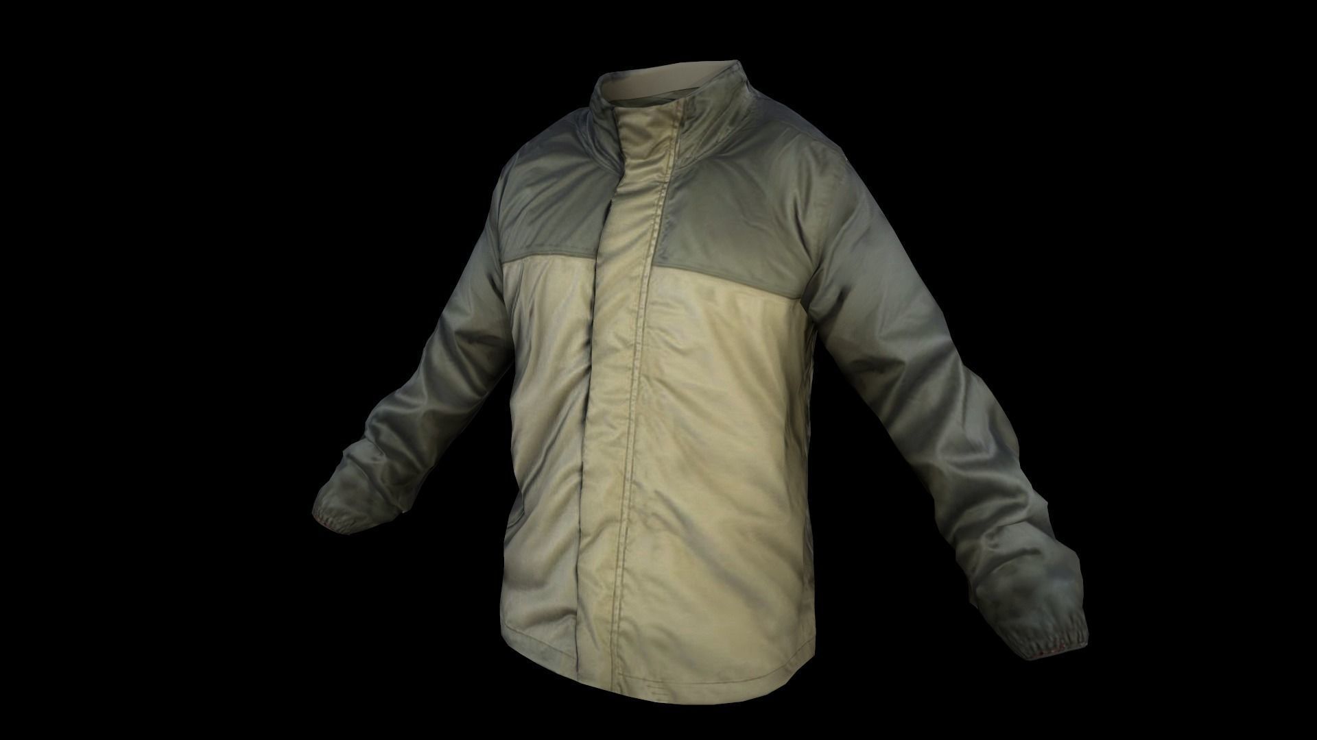 jacket camouflage Low-poly 3D model_2