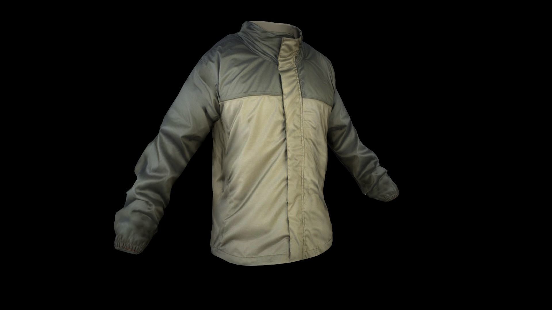 jacket camouflage Low-poly 3D model_10