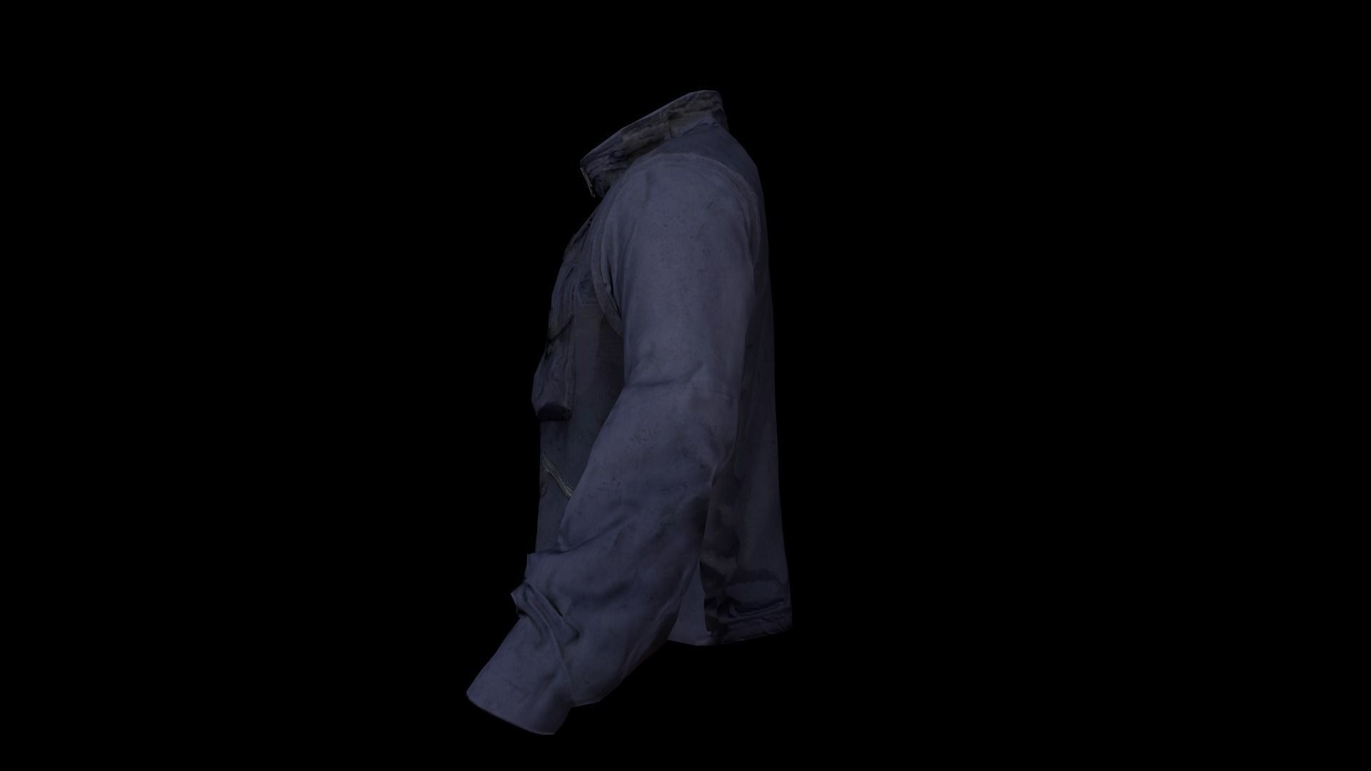 jacket Low-poly 3D model_9
