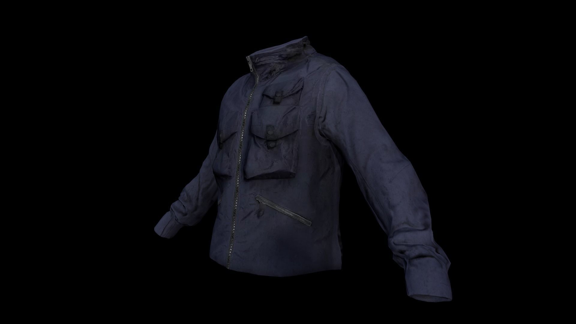 jacket Low-poly 3D model_10