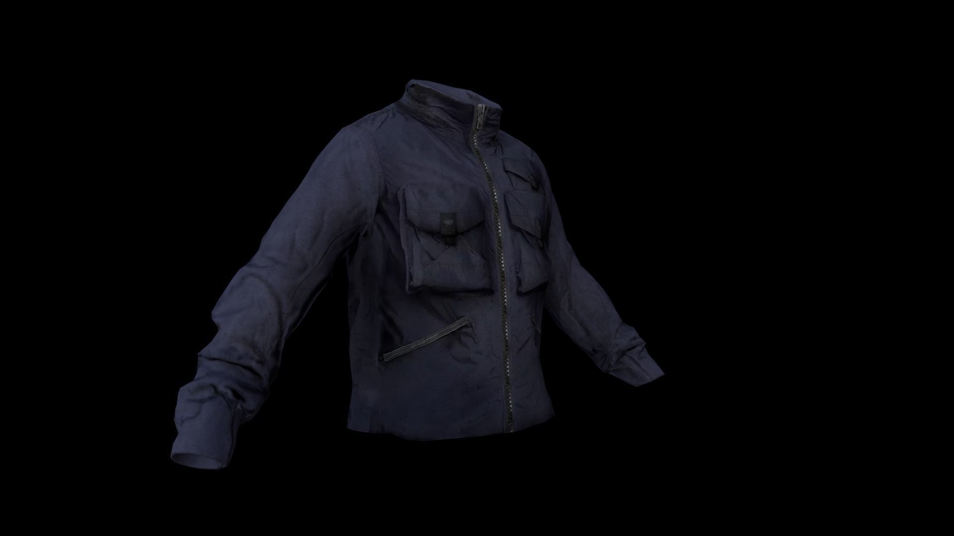 jacket Low-poly 3D model_11