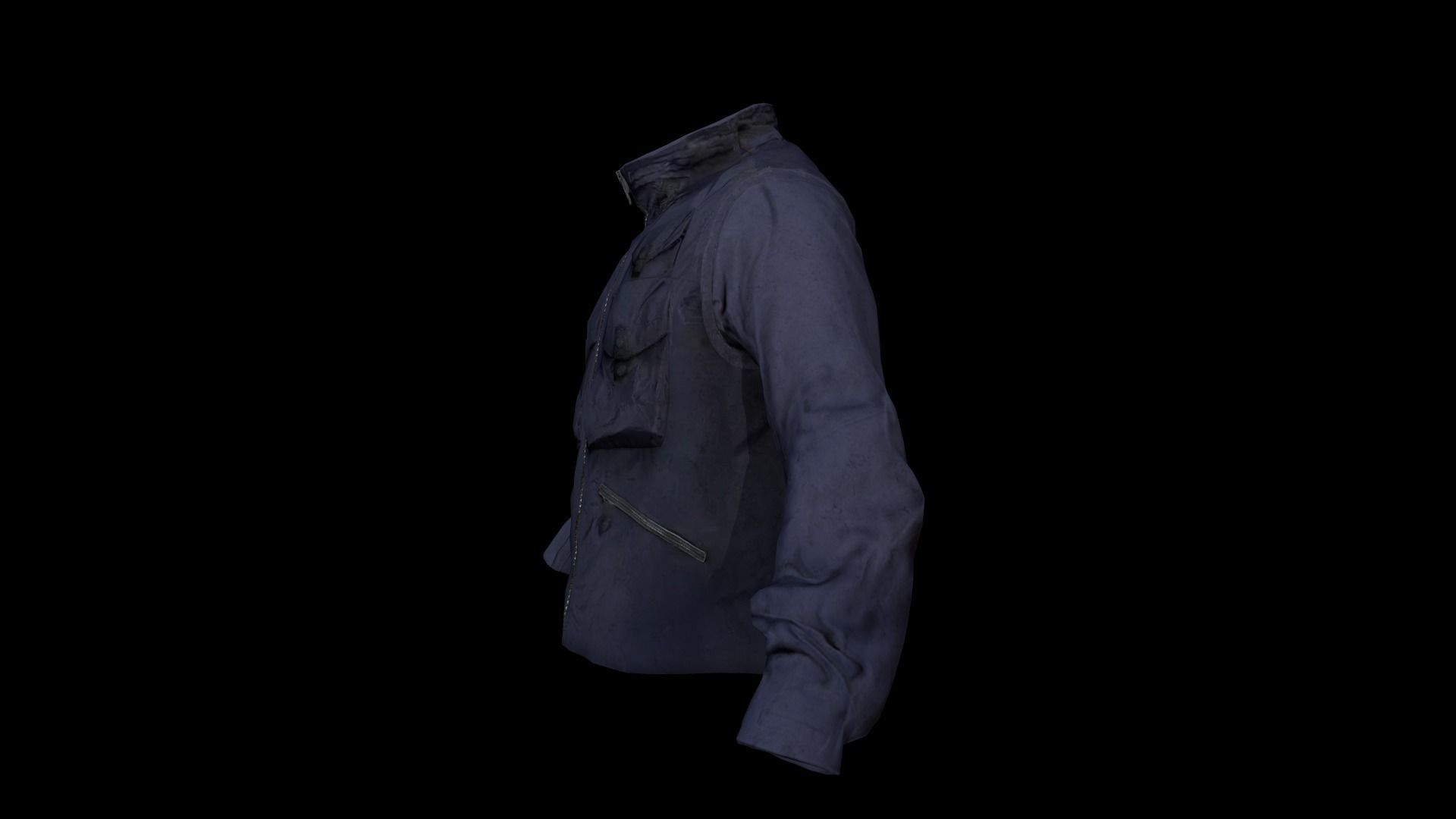 jacket Low-poly 3D model_8