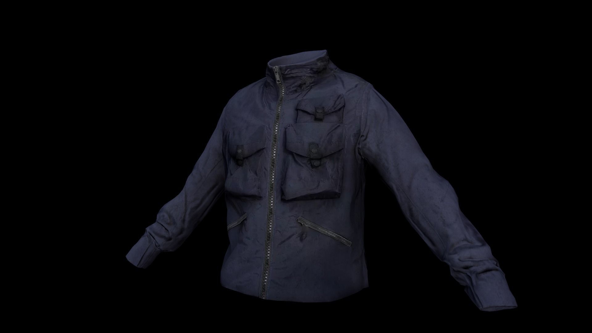 jacket Low-poly 3D model_5