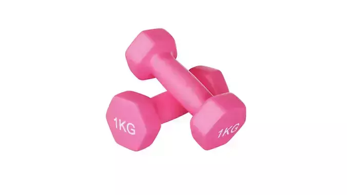 1 Kg Dumbbell 3D model