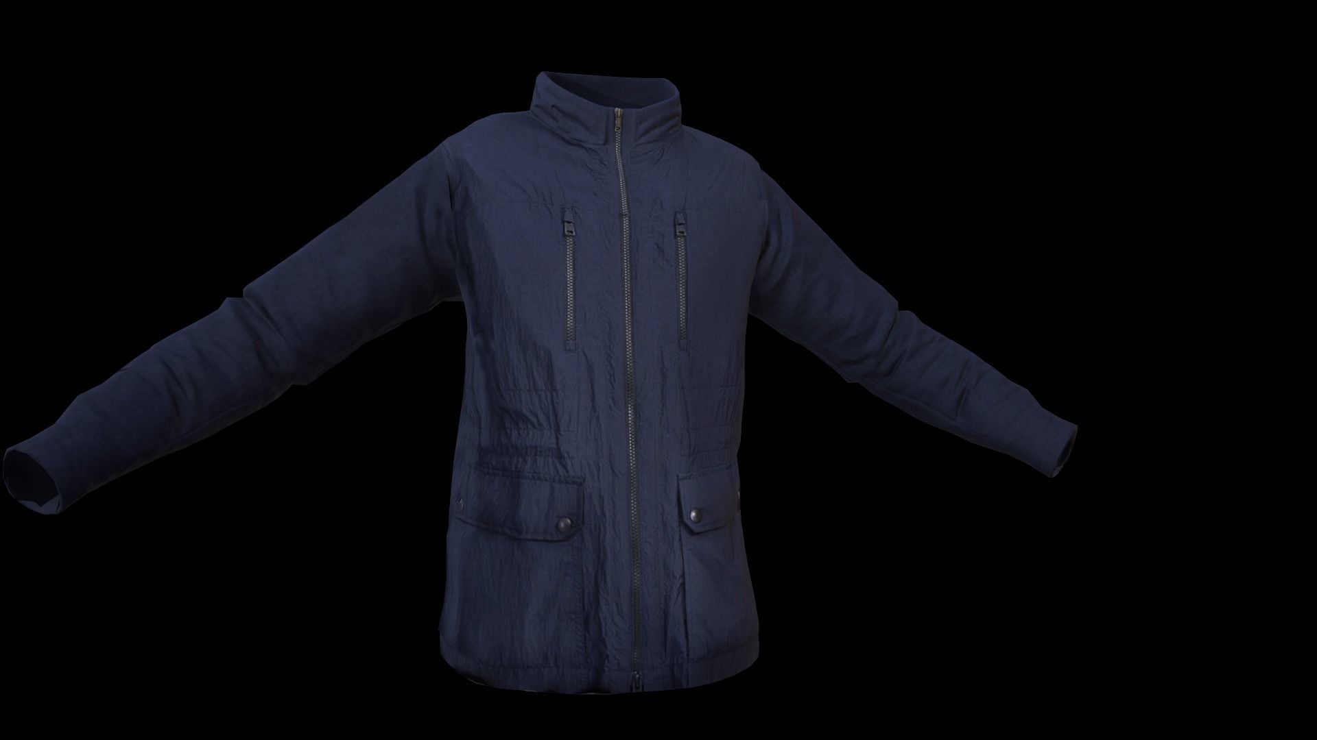 jacket Low-poly 3D model_20