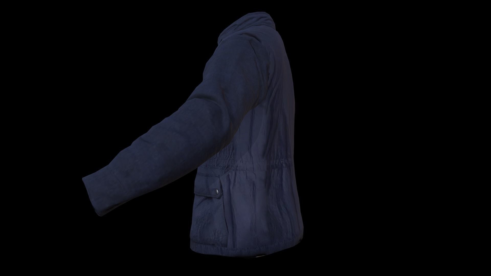 jacket Low-poly 3D model_5