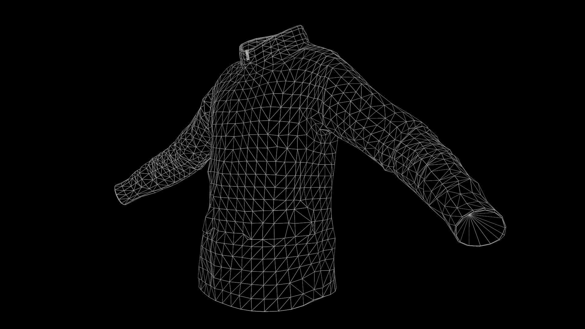 jacket Low-poly 3D model_18