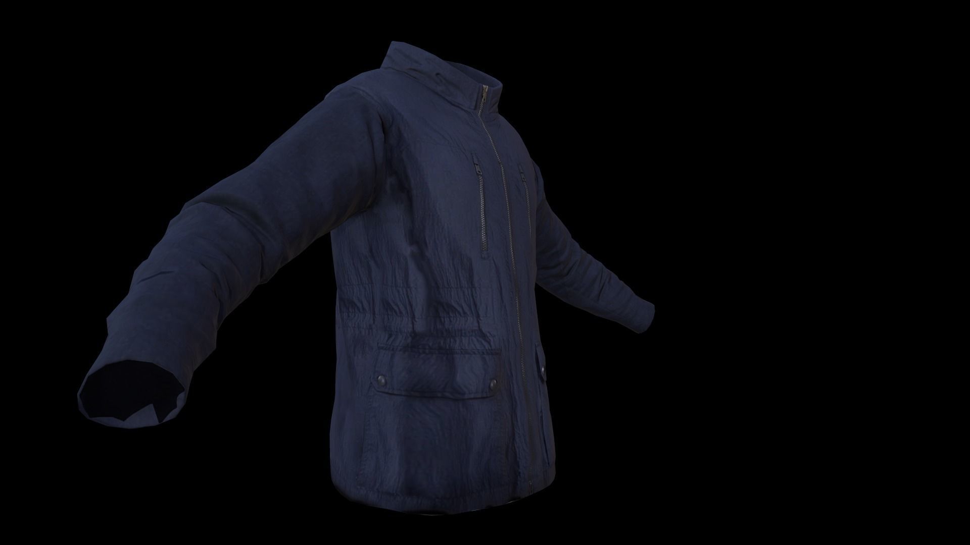 jacket Low-poly 3D model_14