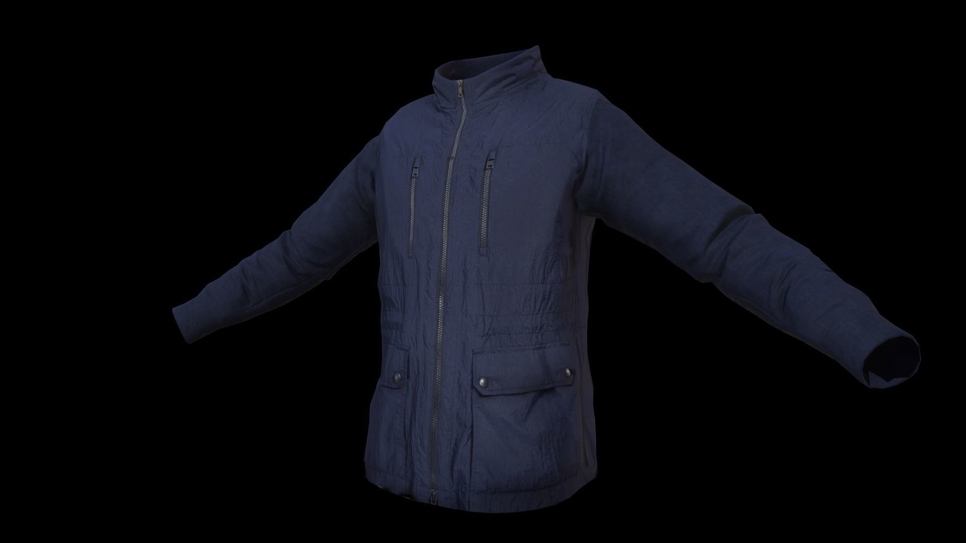jacket Low-poly 3D model_2
