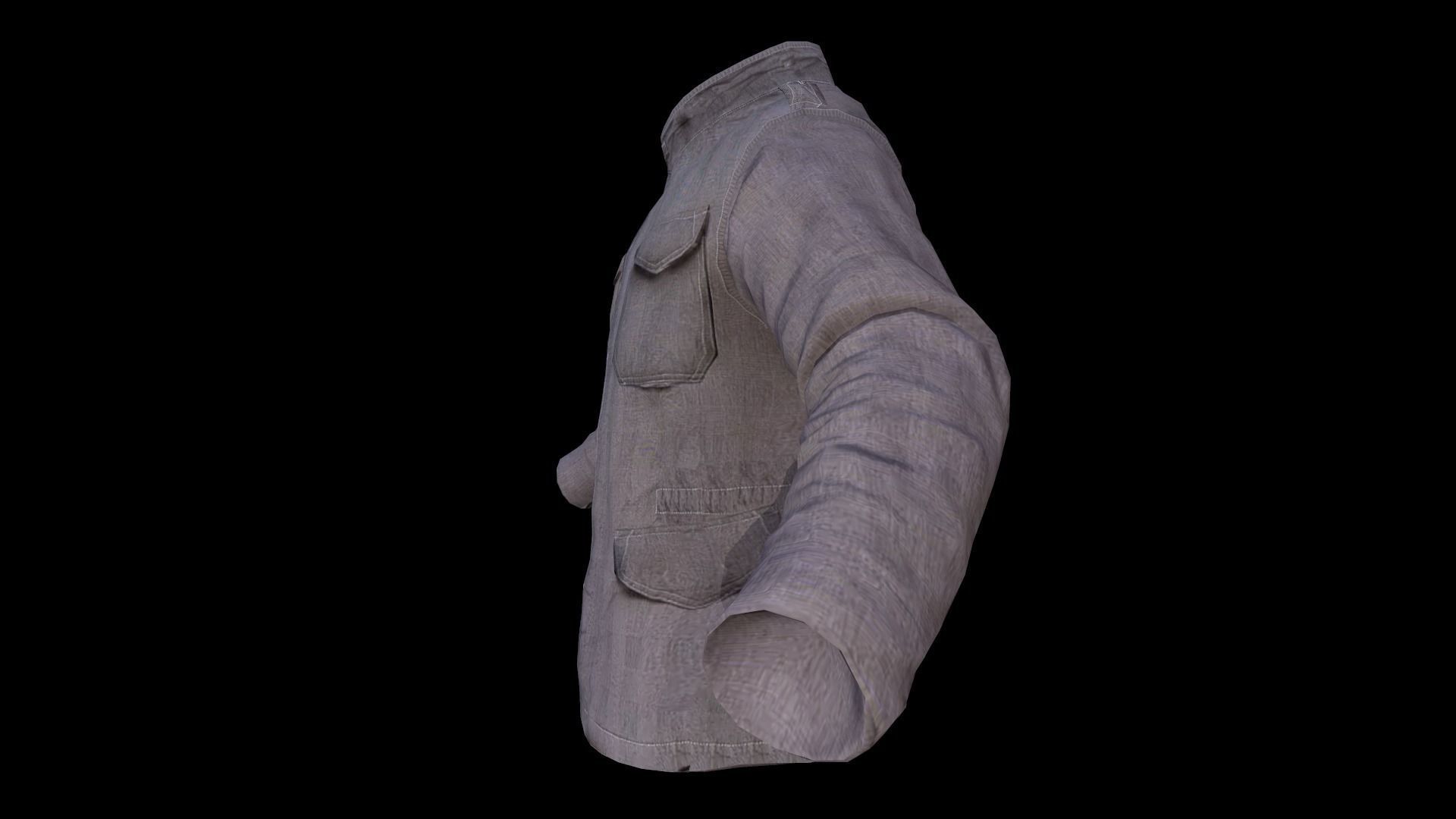 jacket Low-poly 3D model_6