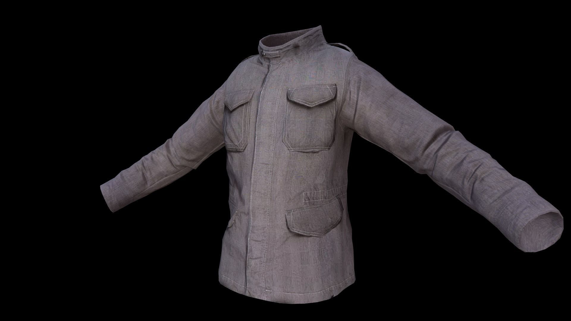 jacket Low-poly 3D model_3
