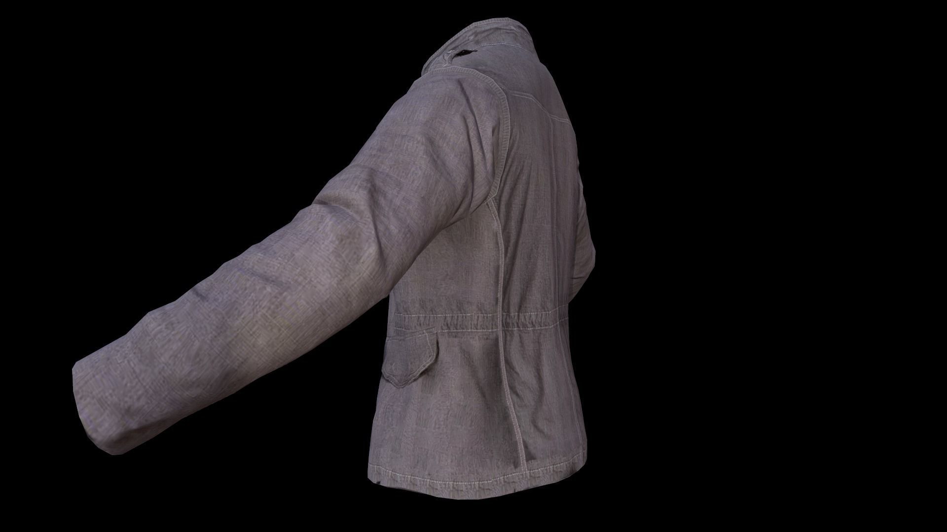 jacket Low-poly 3D model_8