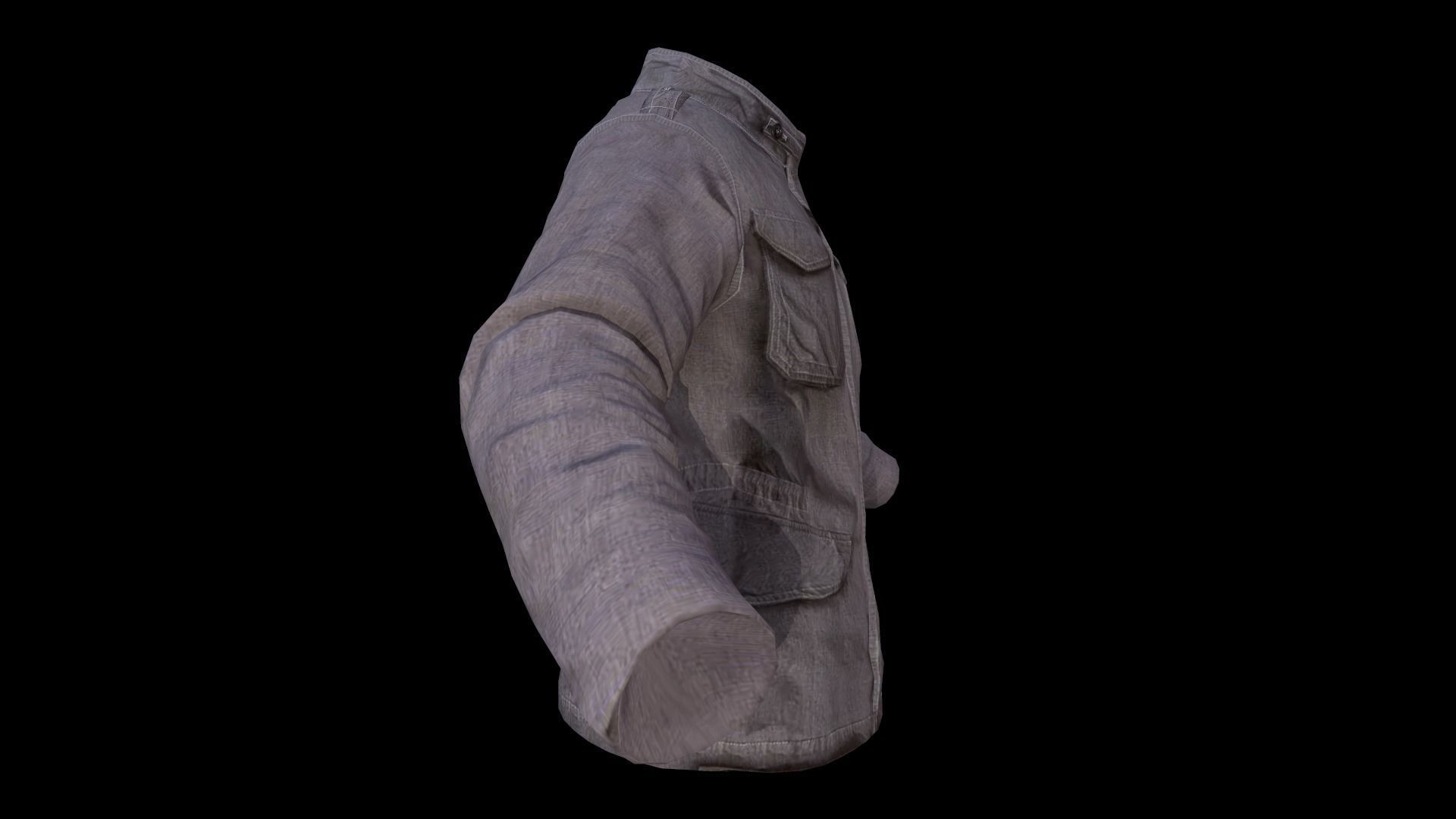 jacket Low-poly 3D model_16