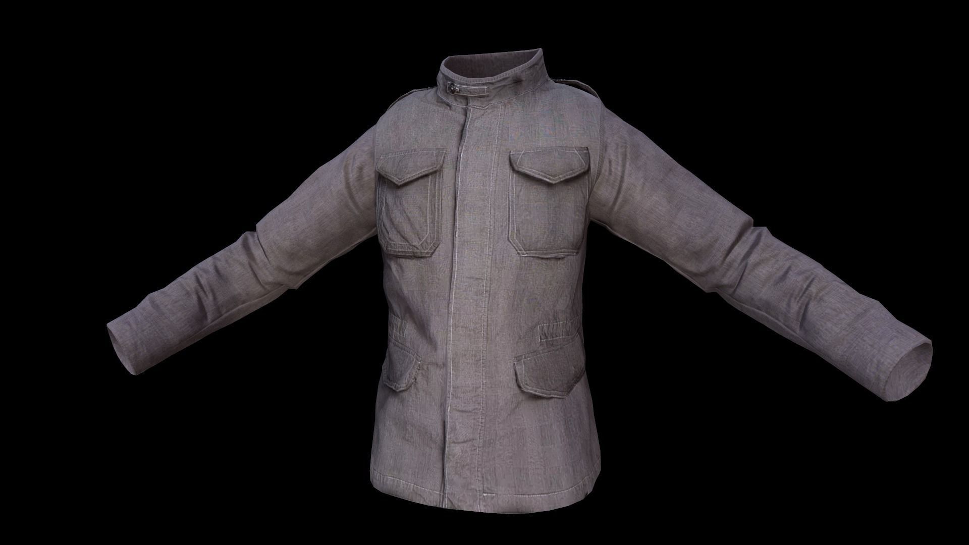 jacket Low-poly 3D model_2