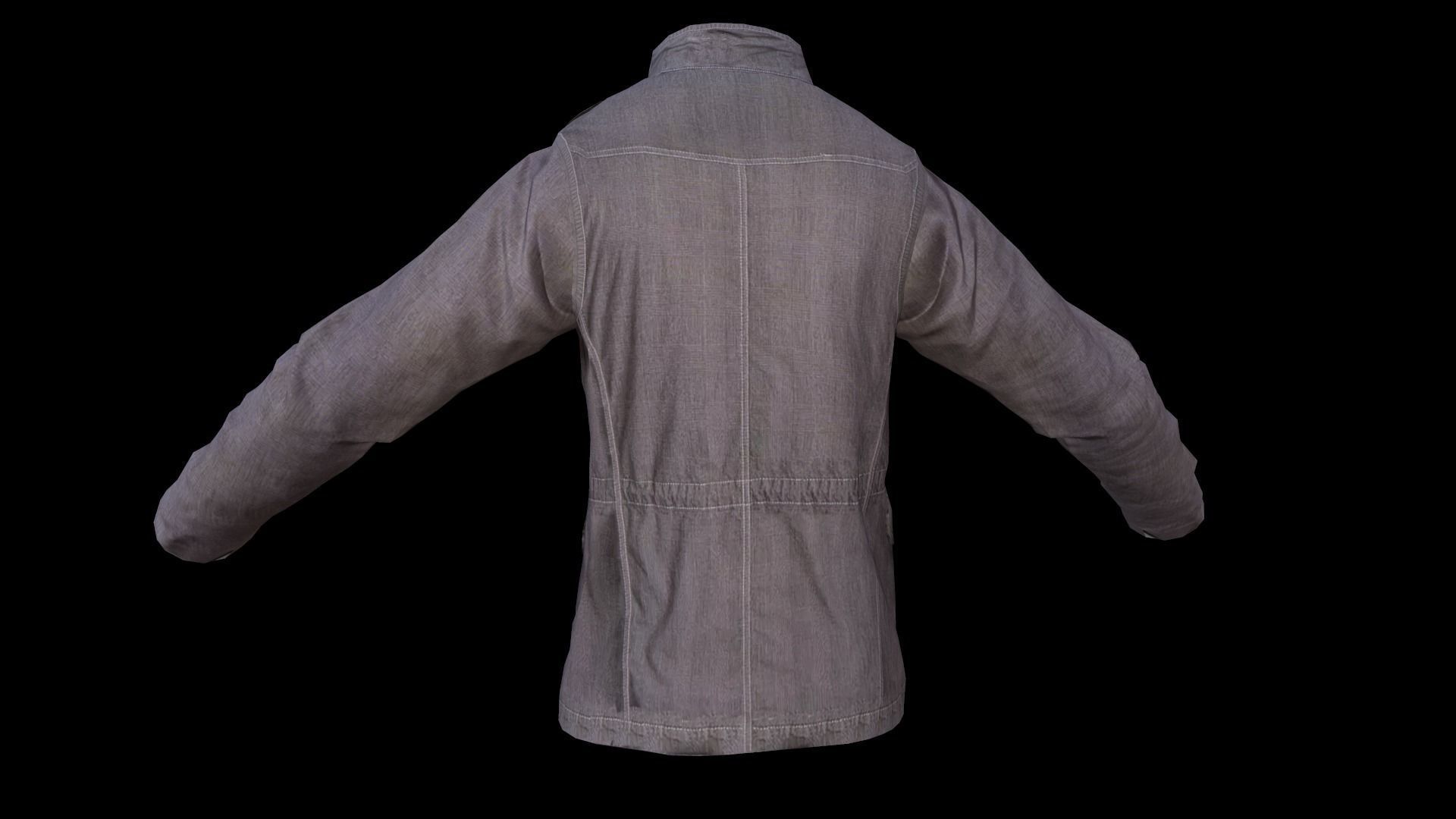 jacket Low-poly 3D model_11