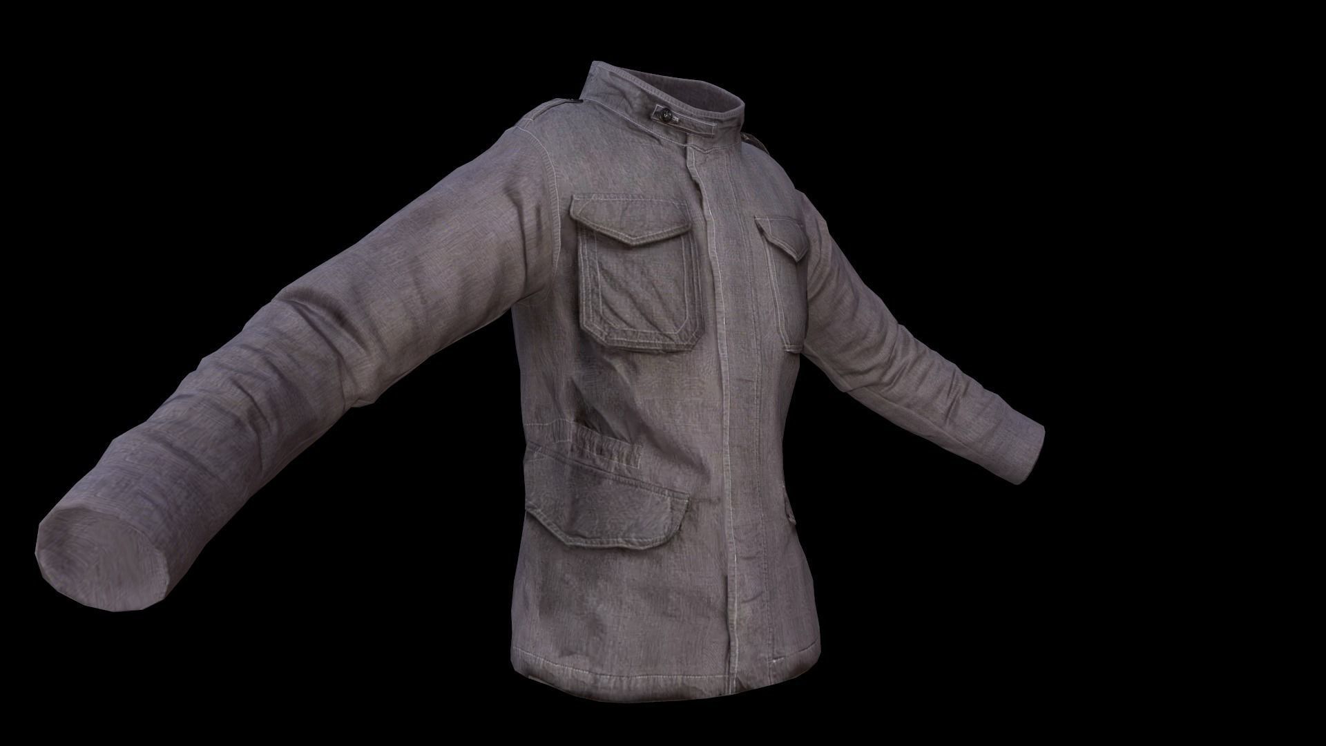 jacket Low-poly 3D model_18