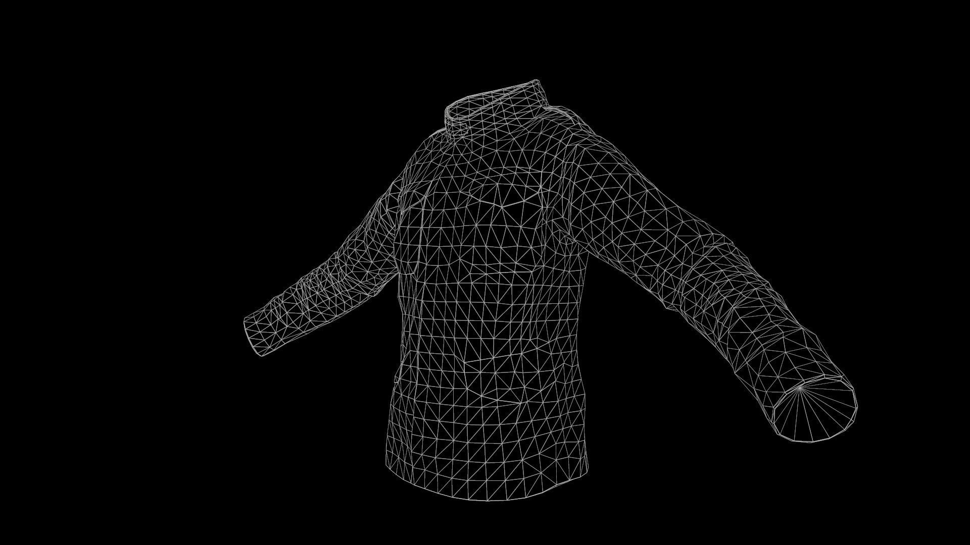 jacket Low-poly 3D model_21