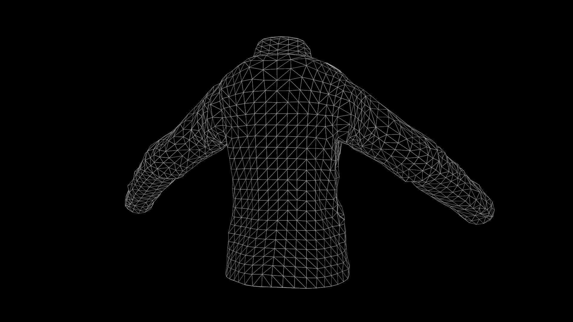 jacket Low-poly 3D model_23