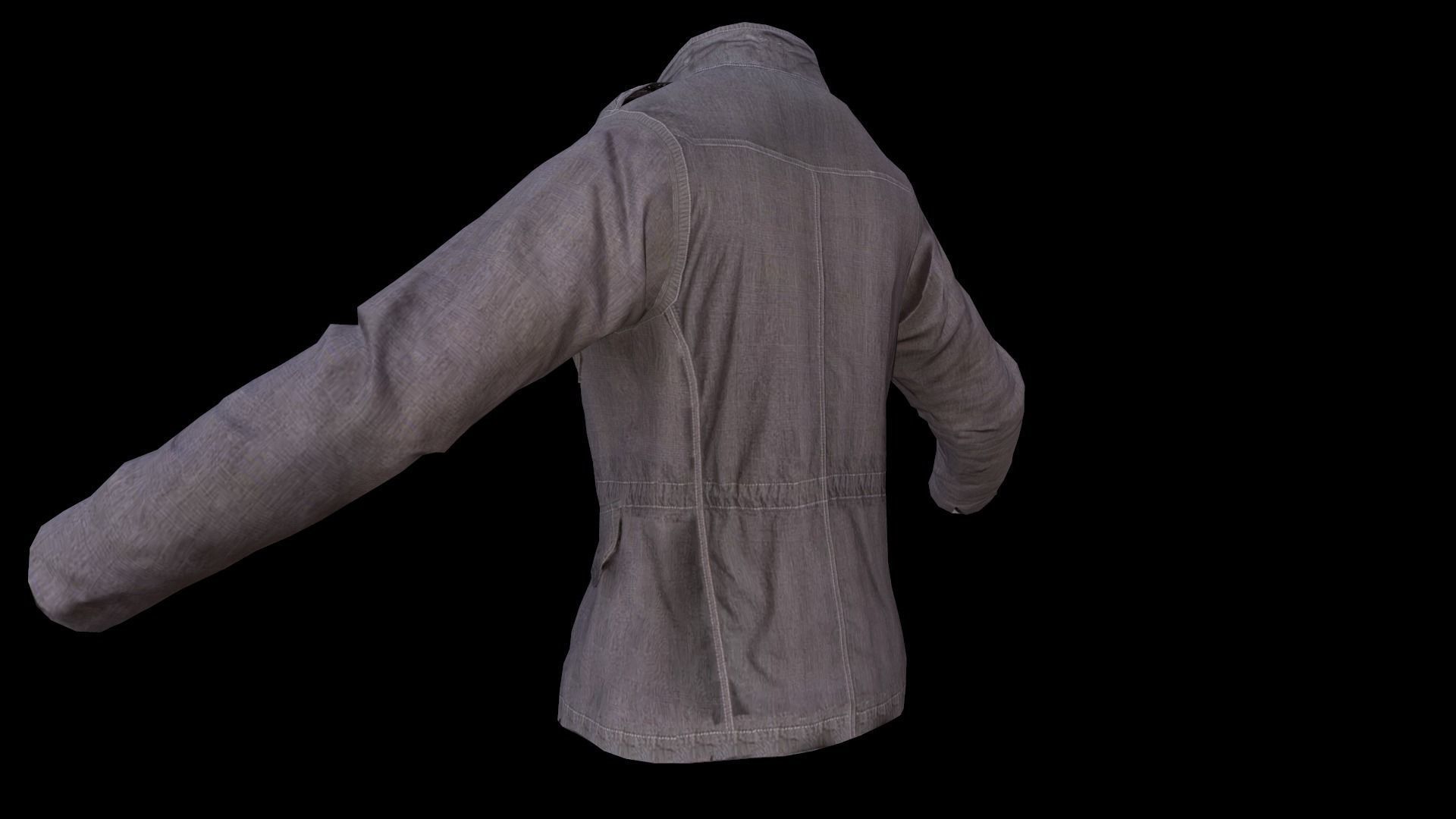jacket Low-poly 3D model_9