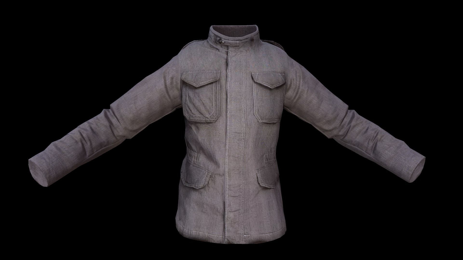 jacket Low-poly 3D model_19