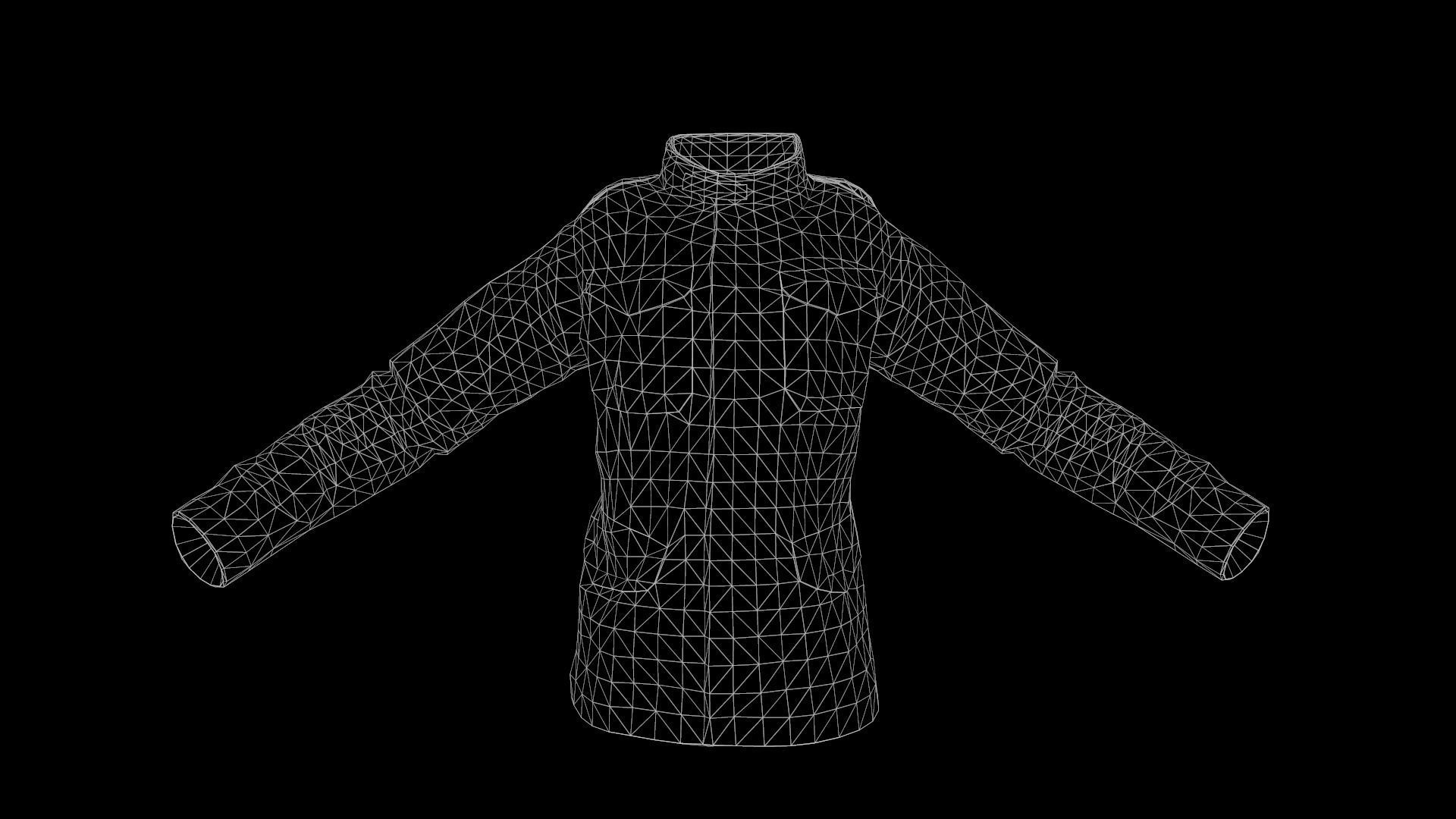 jacket Low-poly 3D model_20