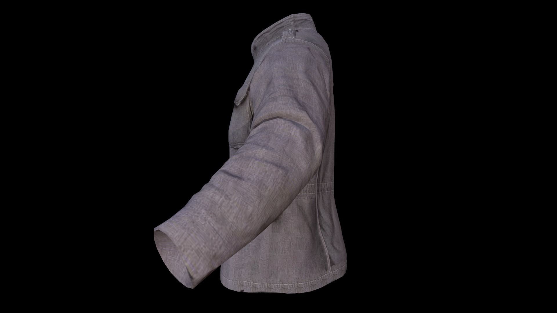 jacket Low-poly 3D model_7