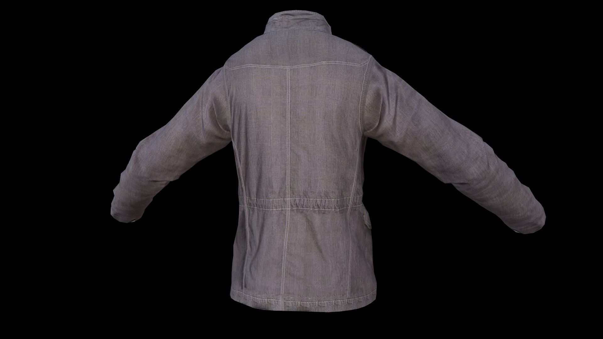jacket Low-poly 3D model_13