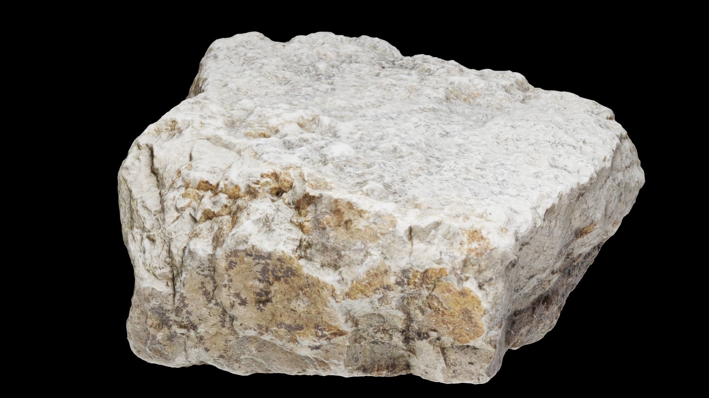 High Poly Scanned Rock 02 3D model_4