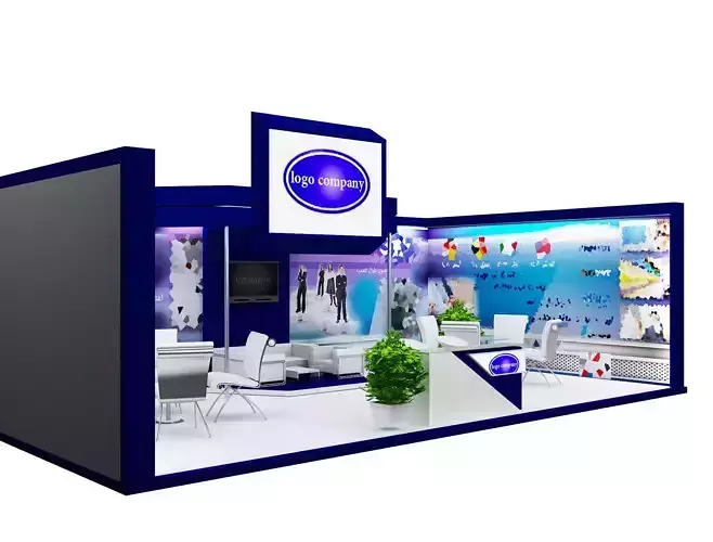 Booth Exhibition Stand a467a  3D model
