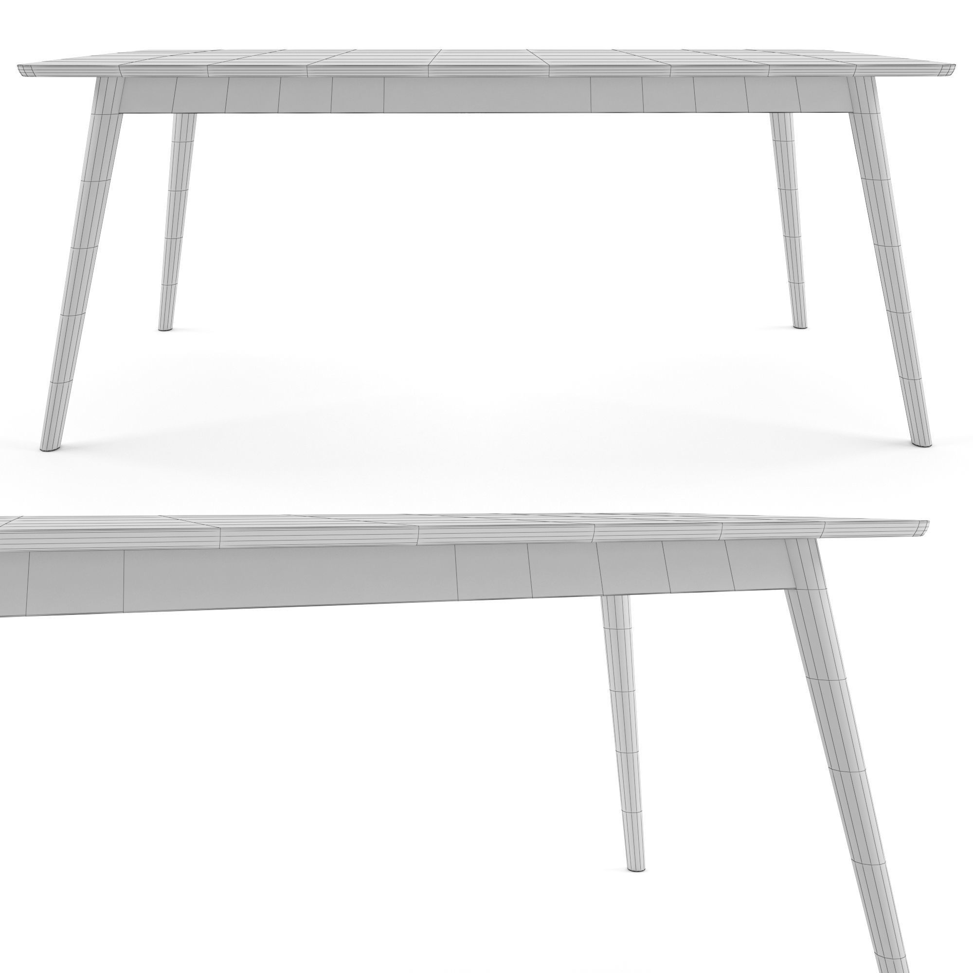 DINING TABLE NAGANO 3D model_1