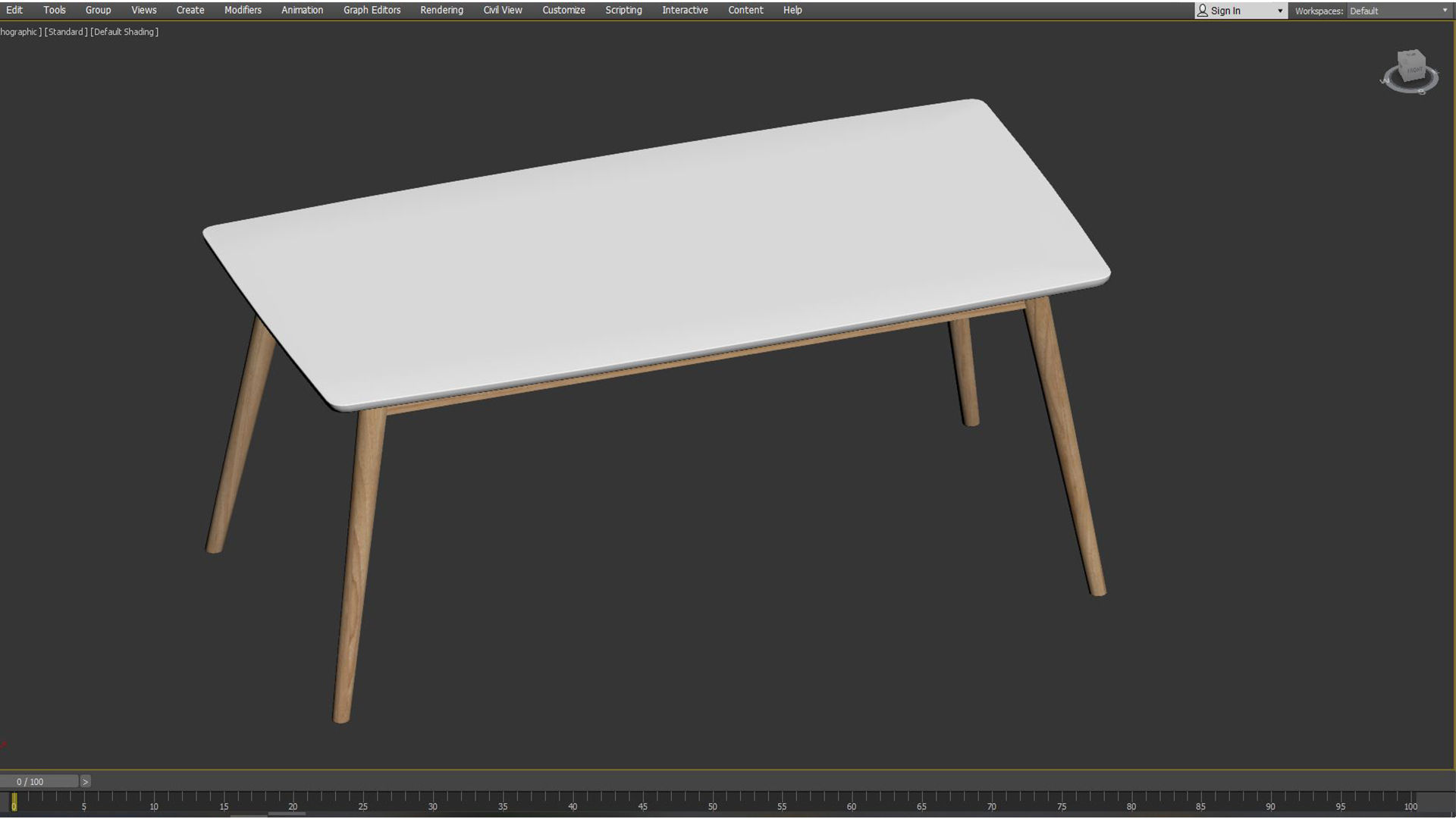 DINING TABLE NAGANO 3D model_7