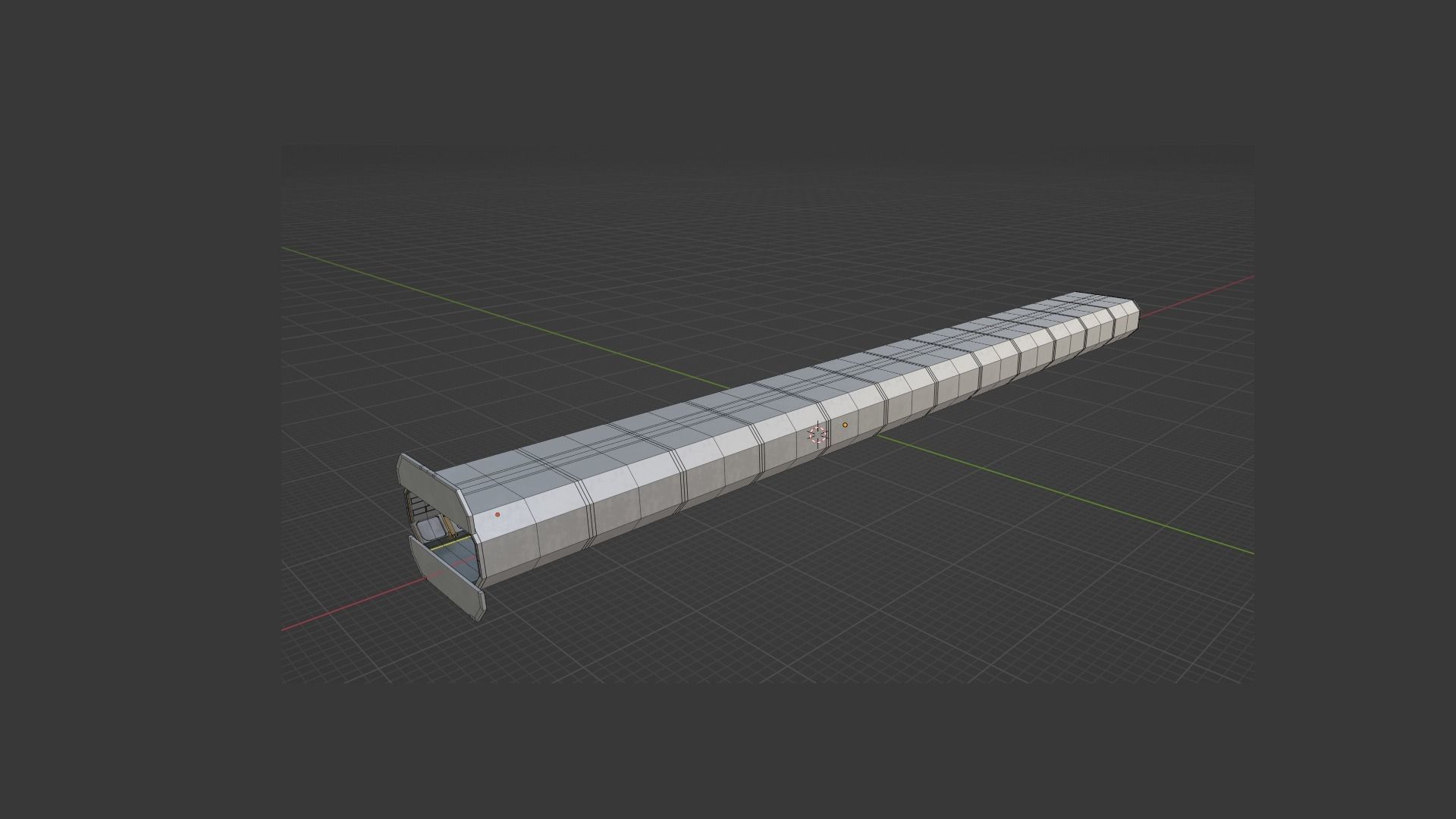 Shi fi Hangar 3D model Low-poly 3D model_13