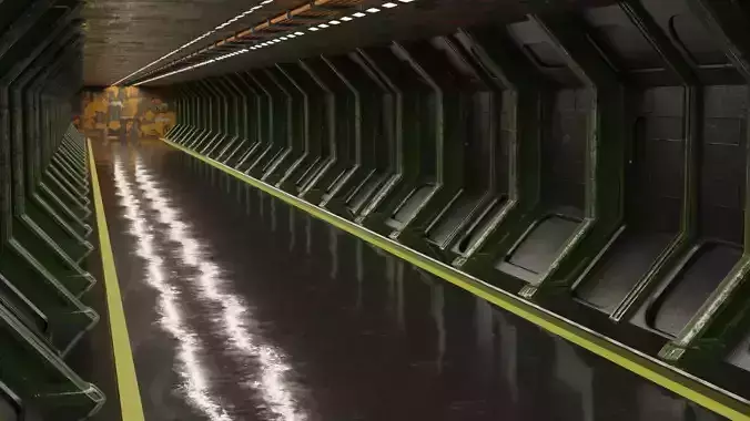 Shi fi Hangar 3D model