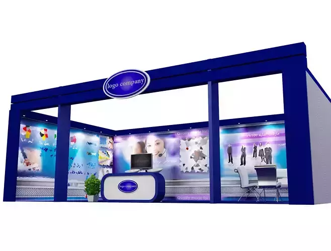 Booth Exhibition Stand a467d 3D model