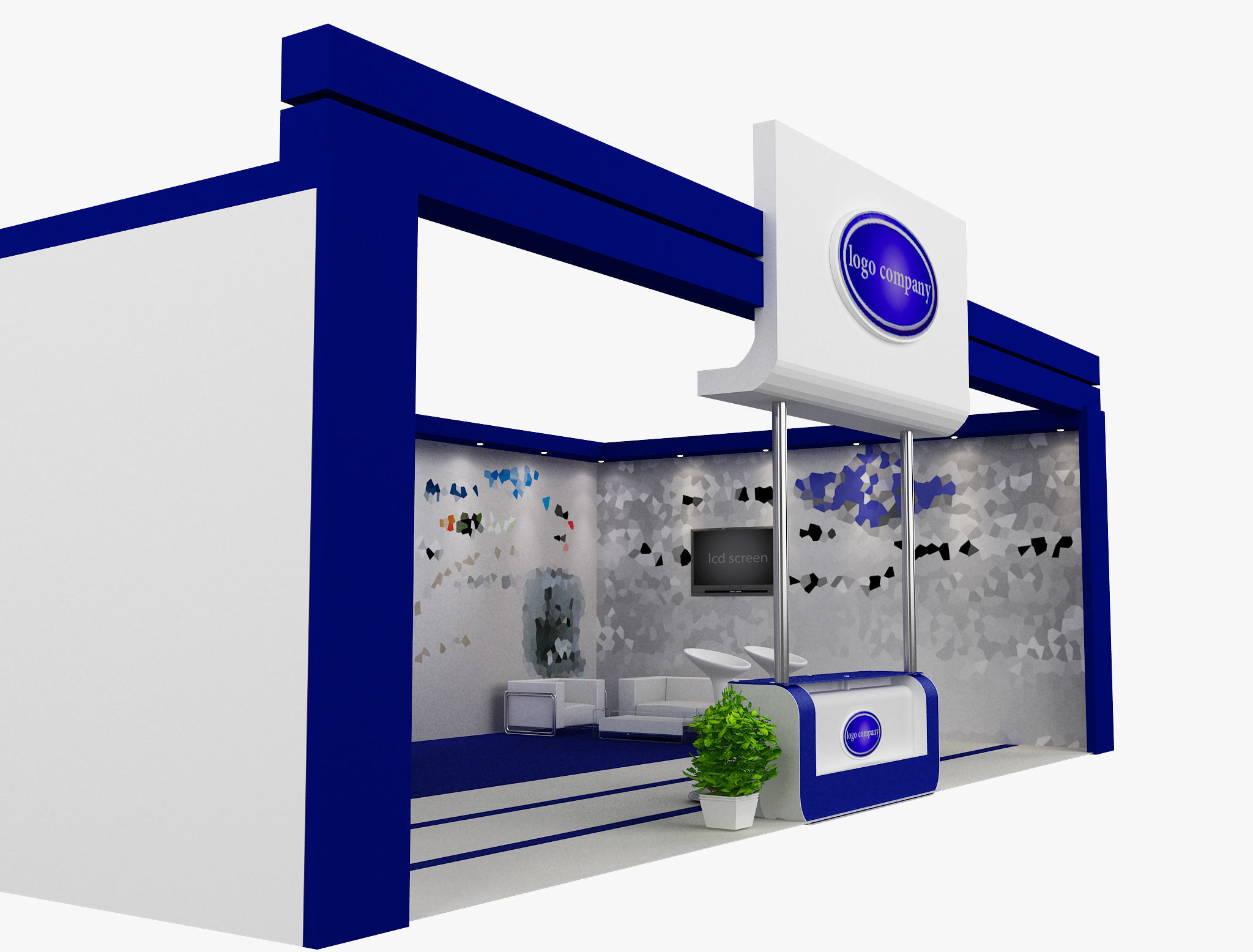 Booth Exhibition Stand a467e  3D model_12