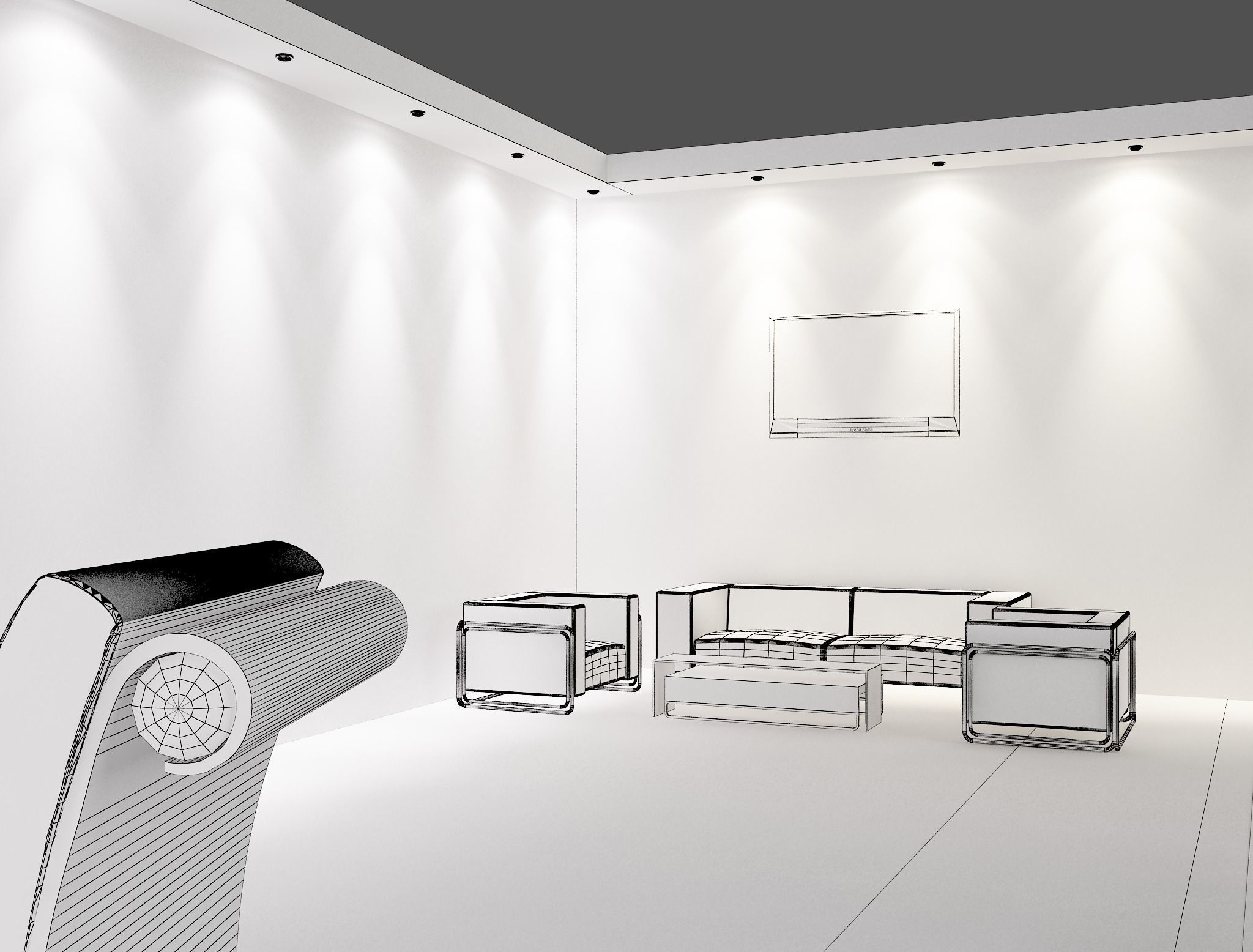 Booth Exhibition Stand a467e  3D model_5